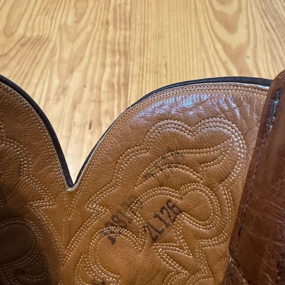 VTG Lucchese San Antonio 2L126 Leather Two Tone Size US 11AA - Picture 15 of 16